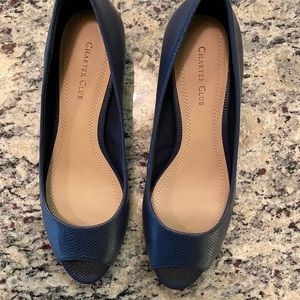 Charter Club Peeptoe Wedges 8.5